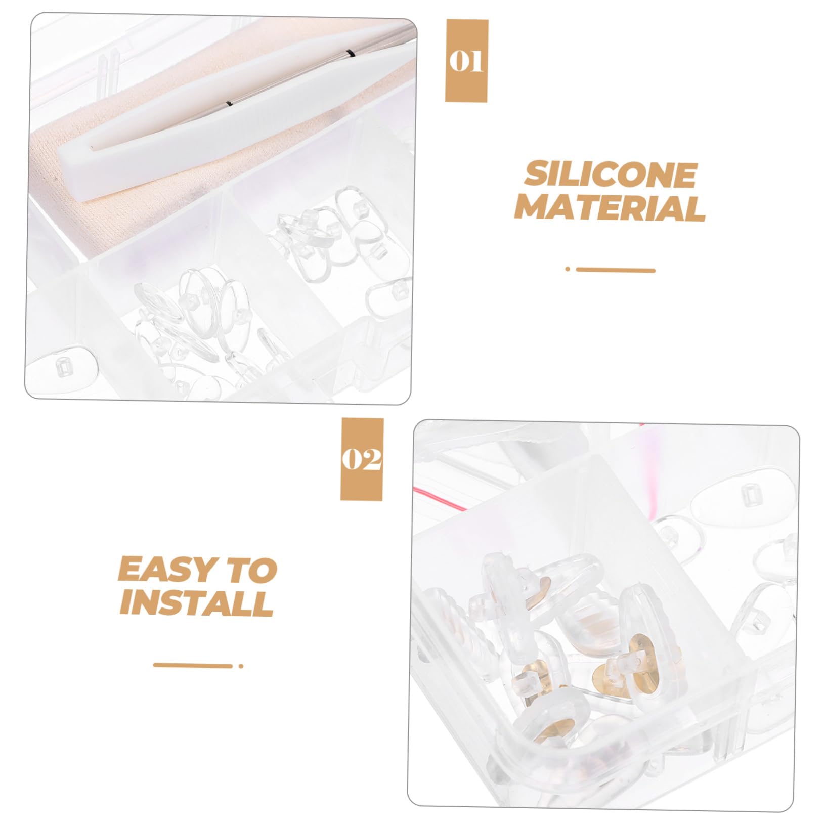 iplusmile Glasses Repair Kit - 1 Set with Nose Pads, Screws, Portable Screwdriver & Tweezers for Eyeglasses & Sunglasses | Home, Office, Travel Essential Accessories