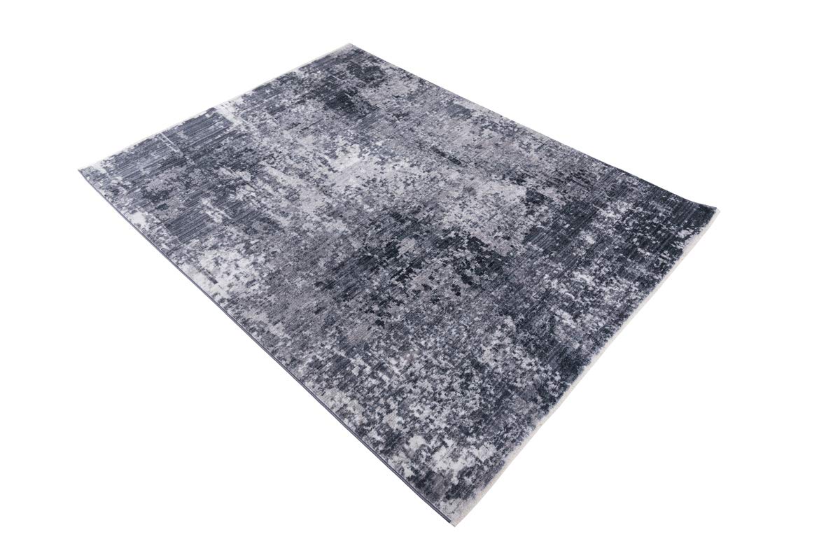 Allstar 5x7 Modern Black Storm Rug - 6'11
