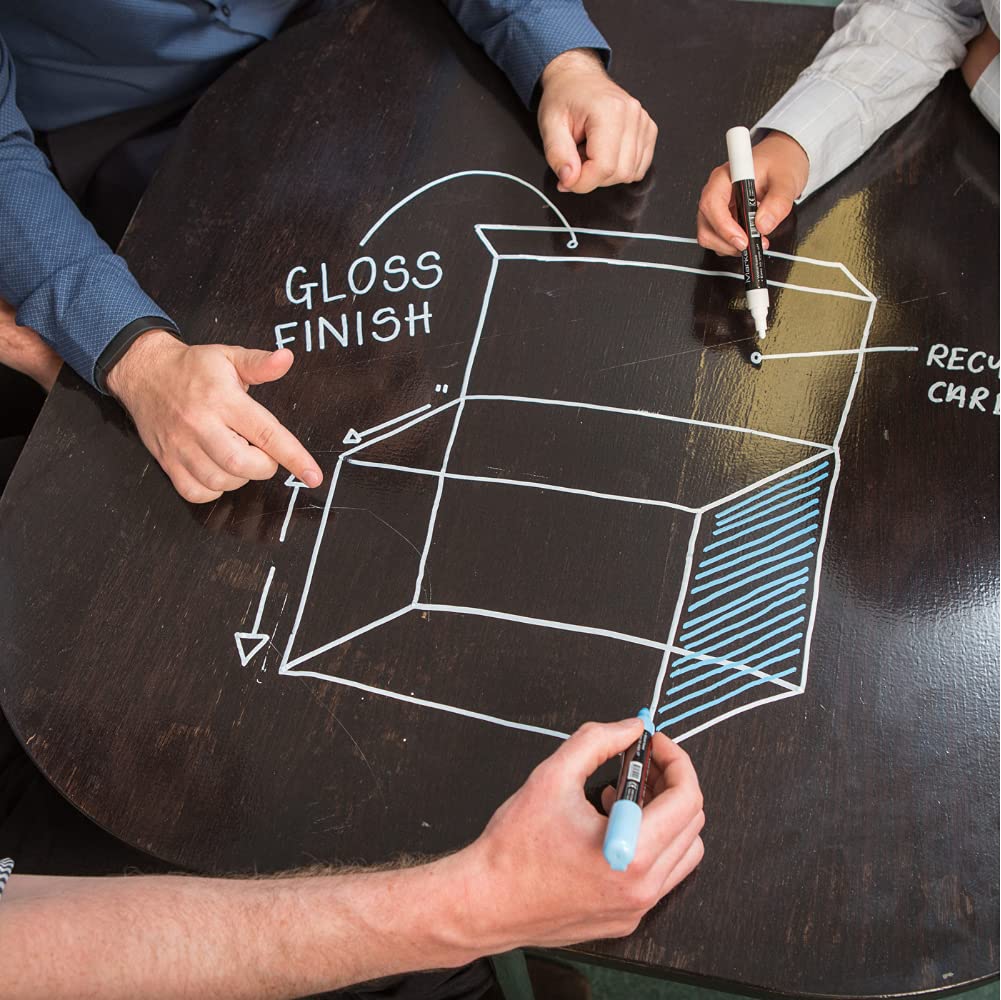 Clear Whiteboard Paint - SmarterSurfaces Transparent Dry Erase Paint (65ft²/12.5floz) | Convert Any Wall or Surface into Writable Area | Eco-Friendly, Non-Toxic | Perfect for Home Offices, Classrooms & Creative Spaces