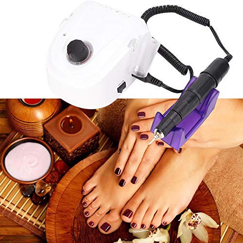 Professional 45000RPM Electric Nail Drill & Manicure Pedicure Set with Foot Pedal - Acrylic & Gel Nail Art Polisher Kit for Salon & Home Use - Perfect for Nail Extensions, Polish Removal & Nail Shaping