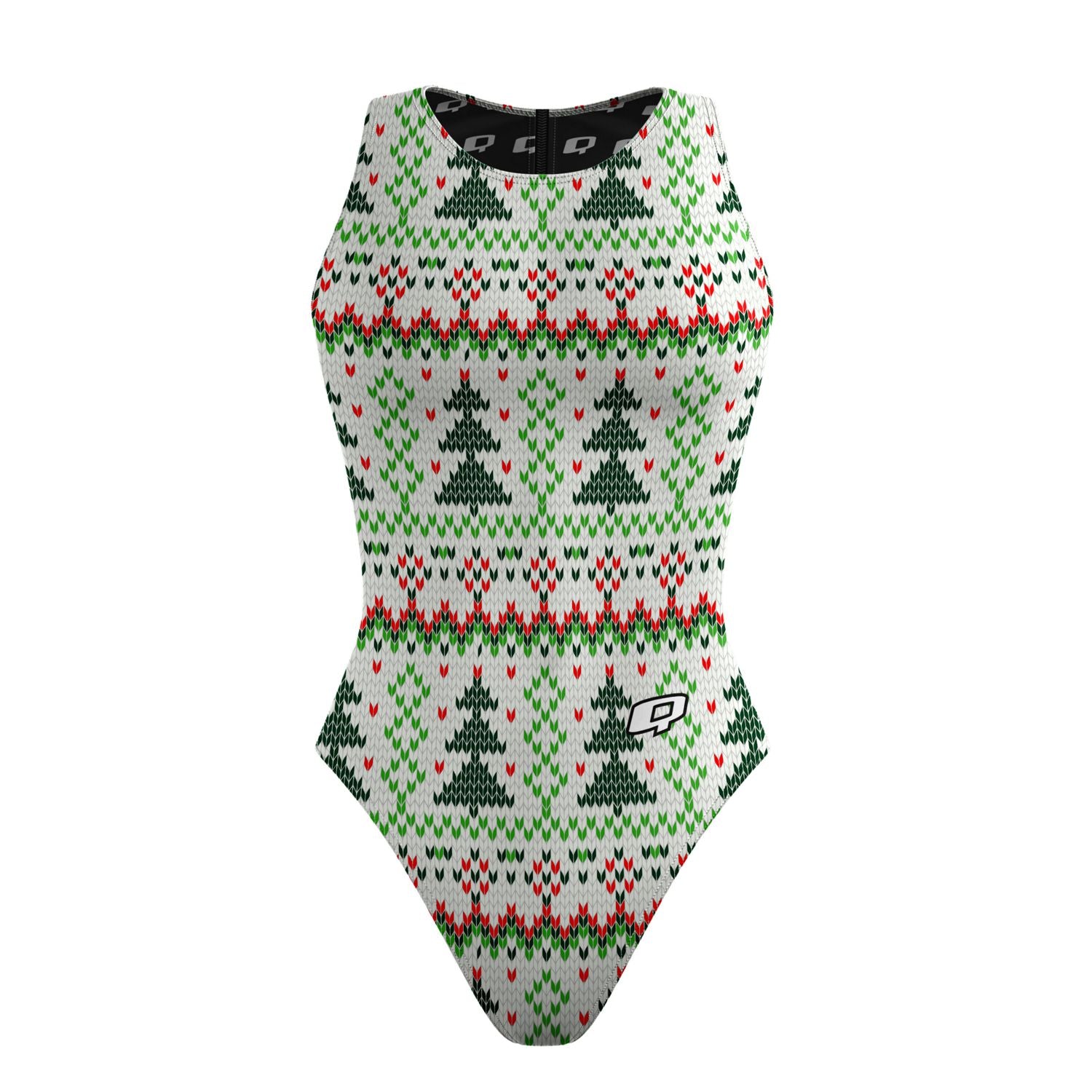 Winter Wonderland Water Polo Swimsuit - High Performance Competition Swimwear for Women & Girls - Perfect for Water Polo, Swim Team, and Beach Sports