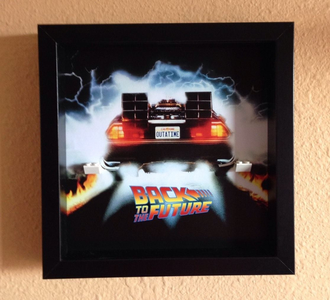 Lego® Back to the Future Minifigures Display Frame - Compatible with Set 21103 Special Edition | Perfect for Collectors & Home Decor