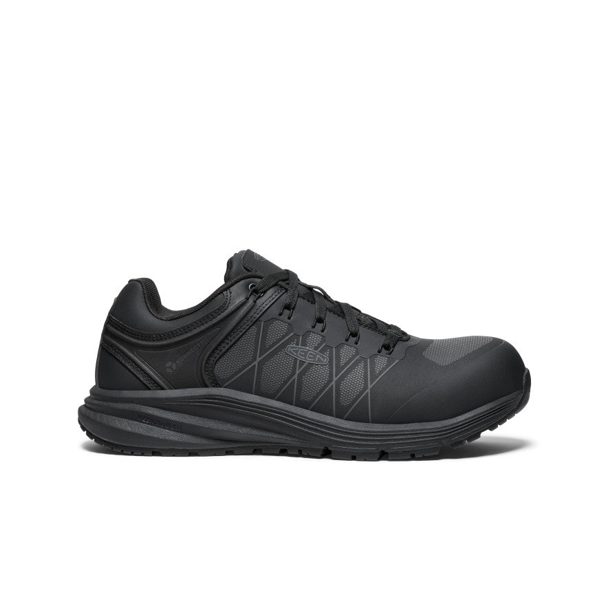 Men's Vista Energy XT Carbon Toe Work Boots - Black/Raven | Slip Resistant & Comfortable for Construction, Hiking & Outdoor Work