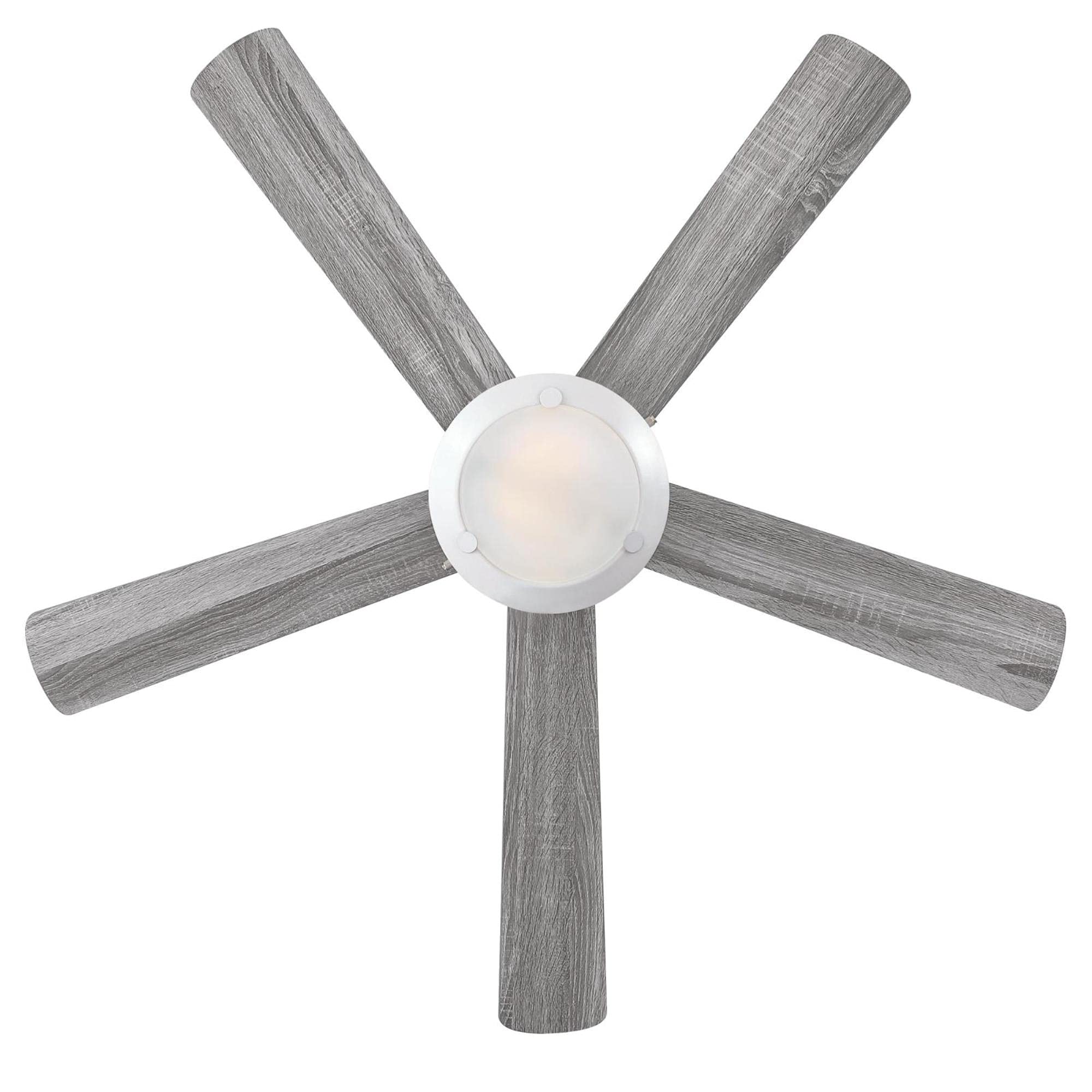 Westinghouse 7305500 Comet 52 Inch White LED Ceiling Fan with Frosted Glass - Energy Efficient Cooling for Living Room, Bedroom & Patio