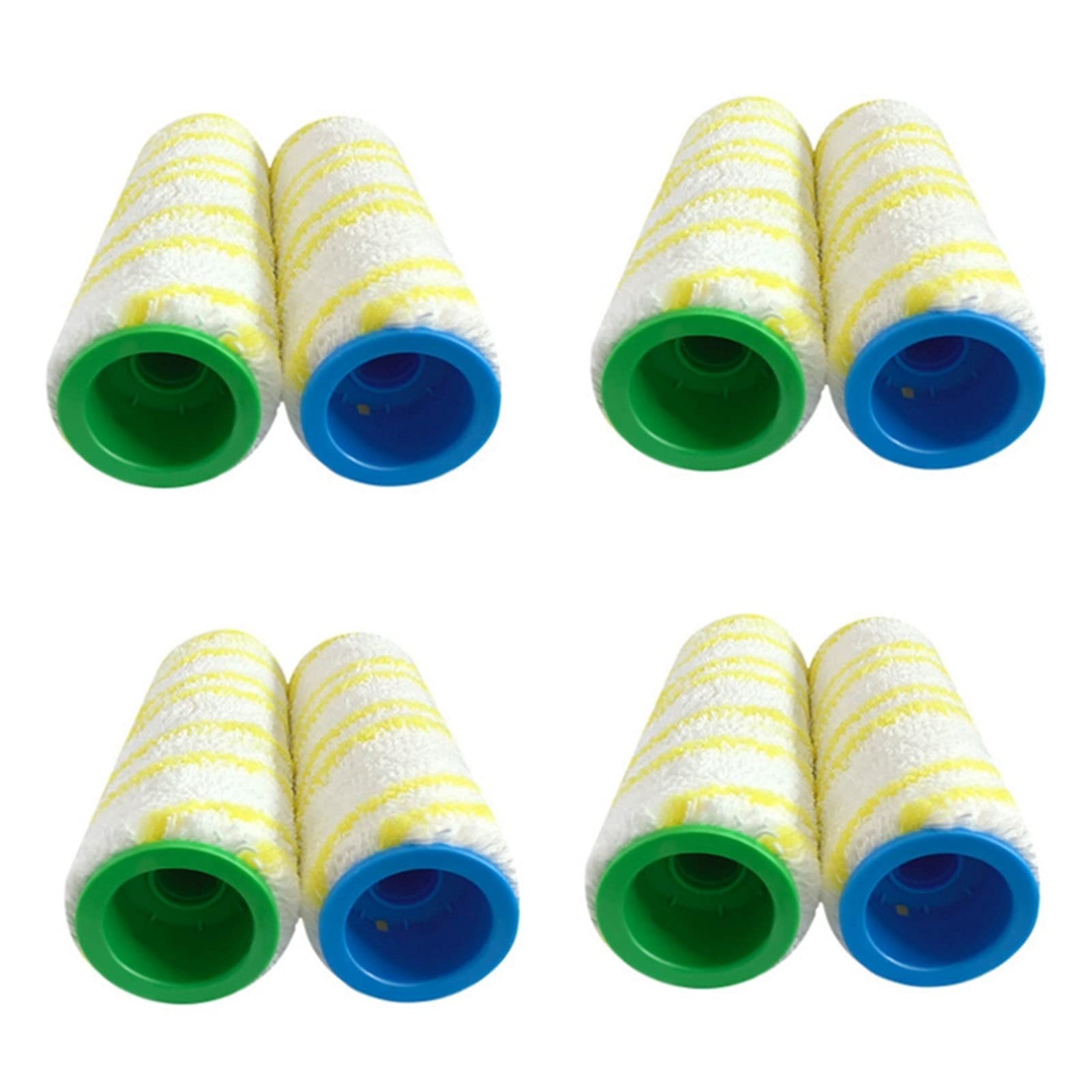 NJHAUTO Replacement Cleaner Roller Brush Main Brush for KAR-Cher FC3D FC5 Cordless Vacuum - 8PCS Hard Floor Cleaning Kit (Beige) - Perfect for Kitchen, Living Room & Pet Hair Removal