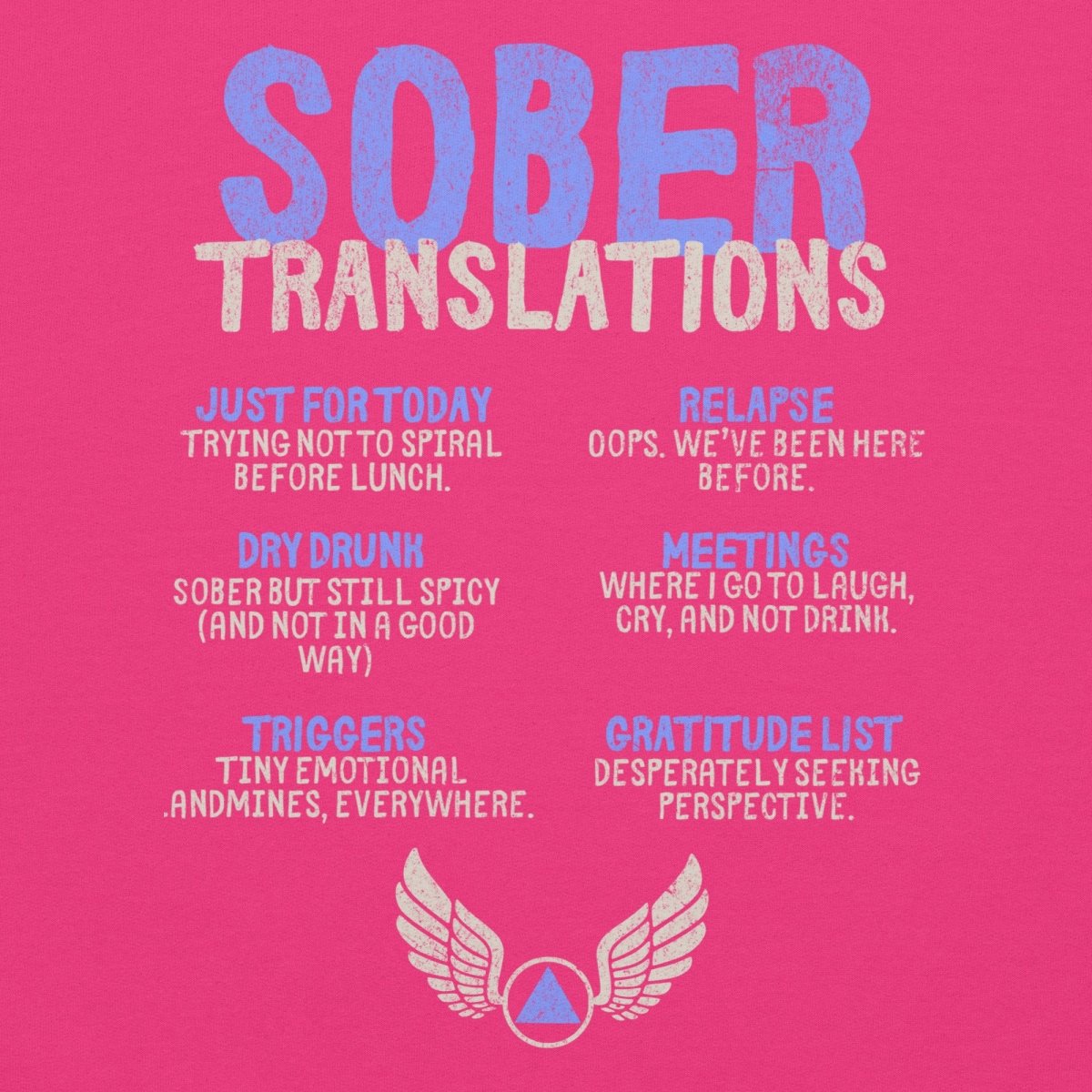 Sober Translations Vol. 2 Reimagined - Classic Recovery Hoodie for Men & Women | Comfortable Addiction Recovery Apparel | Perfect for AA Meetings, Sober Living & Everyday Wear