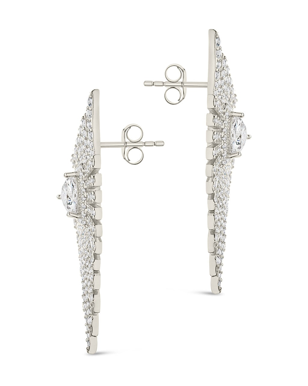Rosanne CZ Statement Stud Earrings for Women - Sparkling Cubic Zirconia Elegant Jewelry - Perfect for Parties, Weddings & Everyday Wear