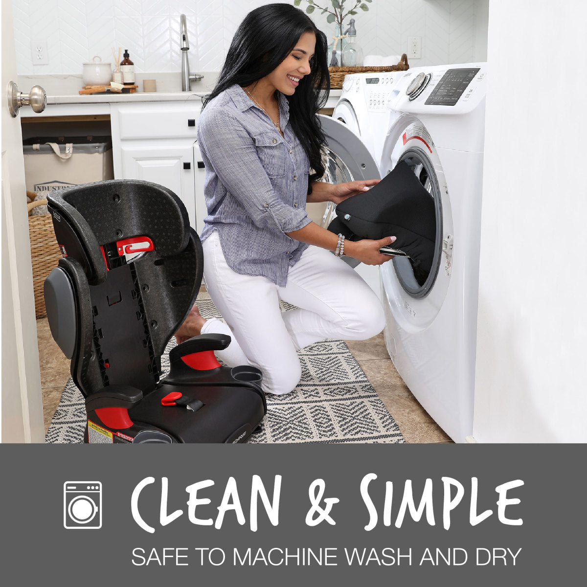 Britax Highpoint Backless Belt Positioning Booster Car Seat for Kids - SafeWash Cover & Easy Installation | Ideal for Travel, School & Daily Commute (Damaged Box)