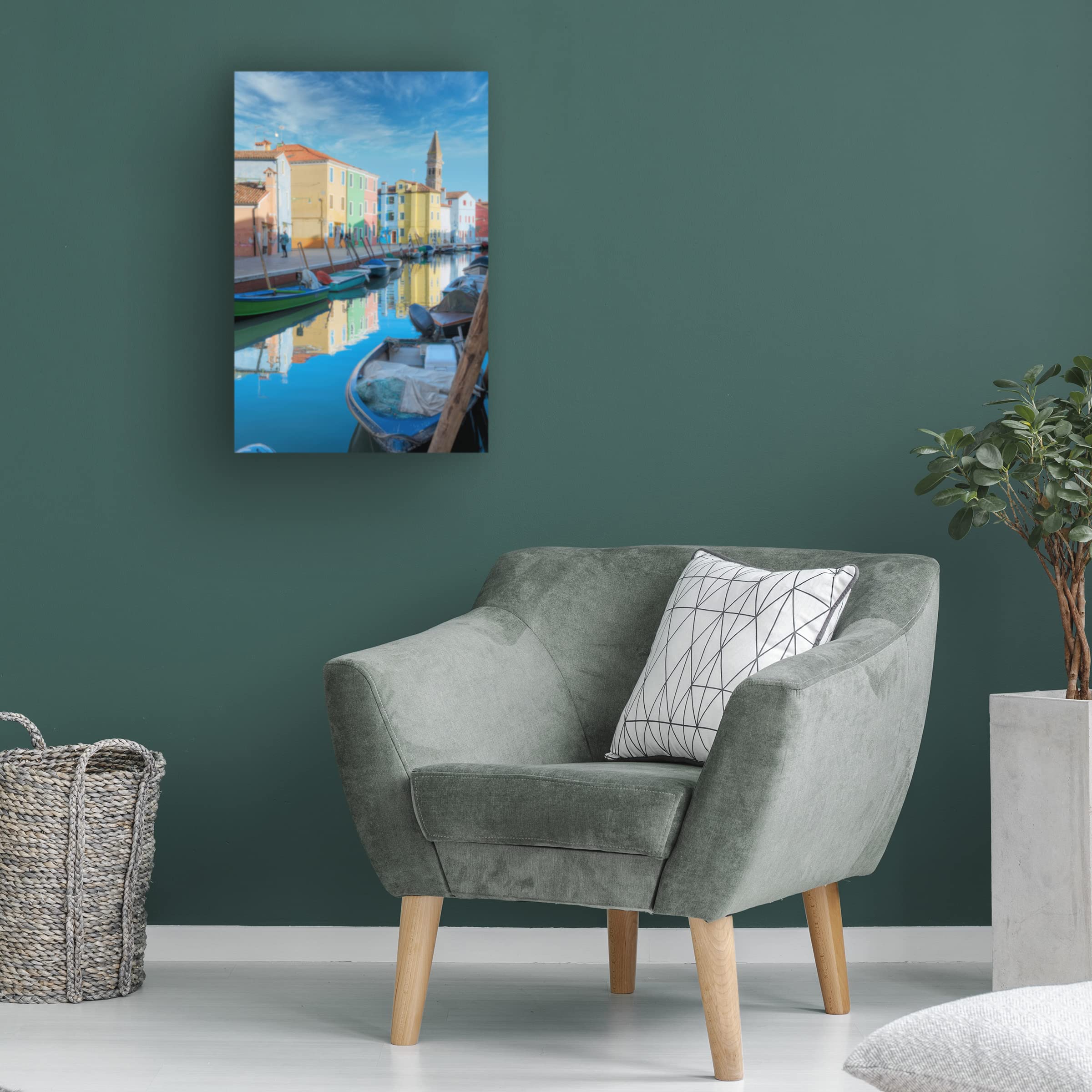 Trademark Fine Art 'Bruano 13' Canvas Wall Art by Alan Blaustein - Modern Abstract Painting for Living Room, Bedroom & Office Decor