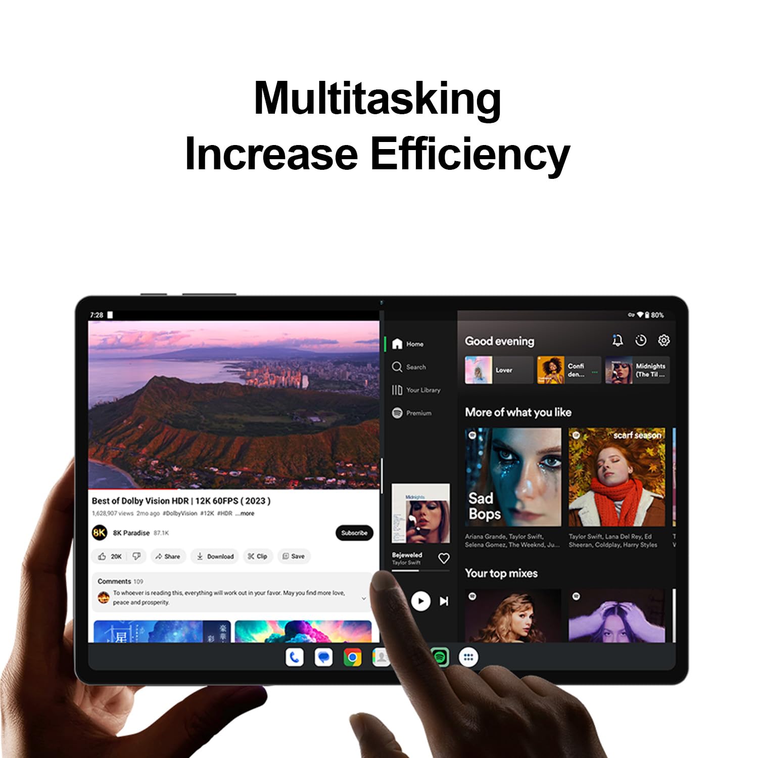 TECLAST T40HD 10.4 Inch Android Tablet with Eye Protection (TÜV Rheinland Certified) - 4G LTE SIM & 5G WiFi, Expandable Storage, Long Battery Life - Perfect for Gaming, Work & Travel