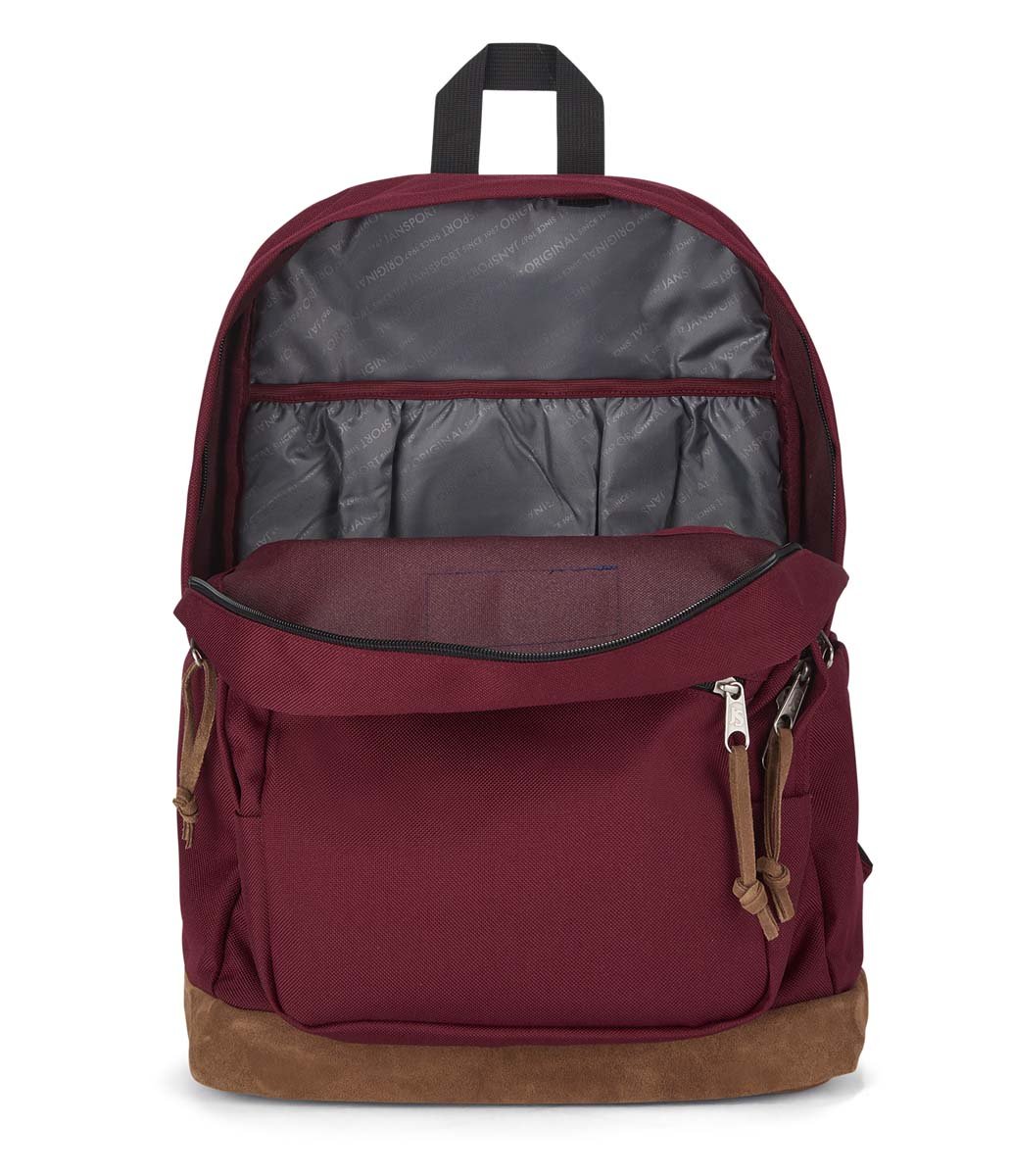 JanSport Right Pack Backpack - Durable School & Travel Backpack for Students & Professionals, Russett Red - Perfect for College, Commuting & Outdoor Adventures