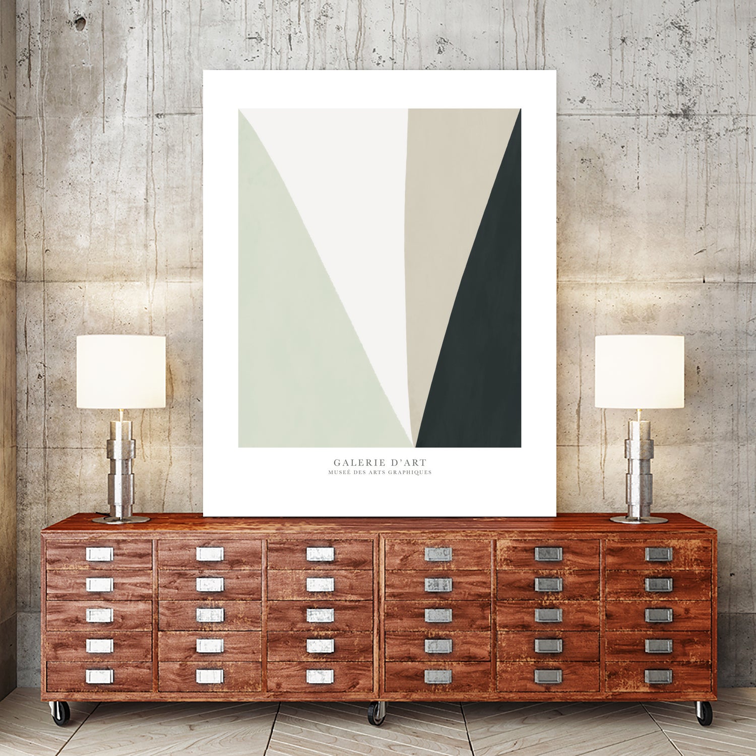 Art Graphique II - Premium Wall Art Canvas Painting for Home & Office Decor | Modern Abstract Artwork for Living Room, Bedroom, Office & Gifts