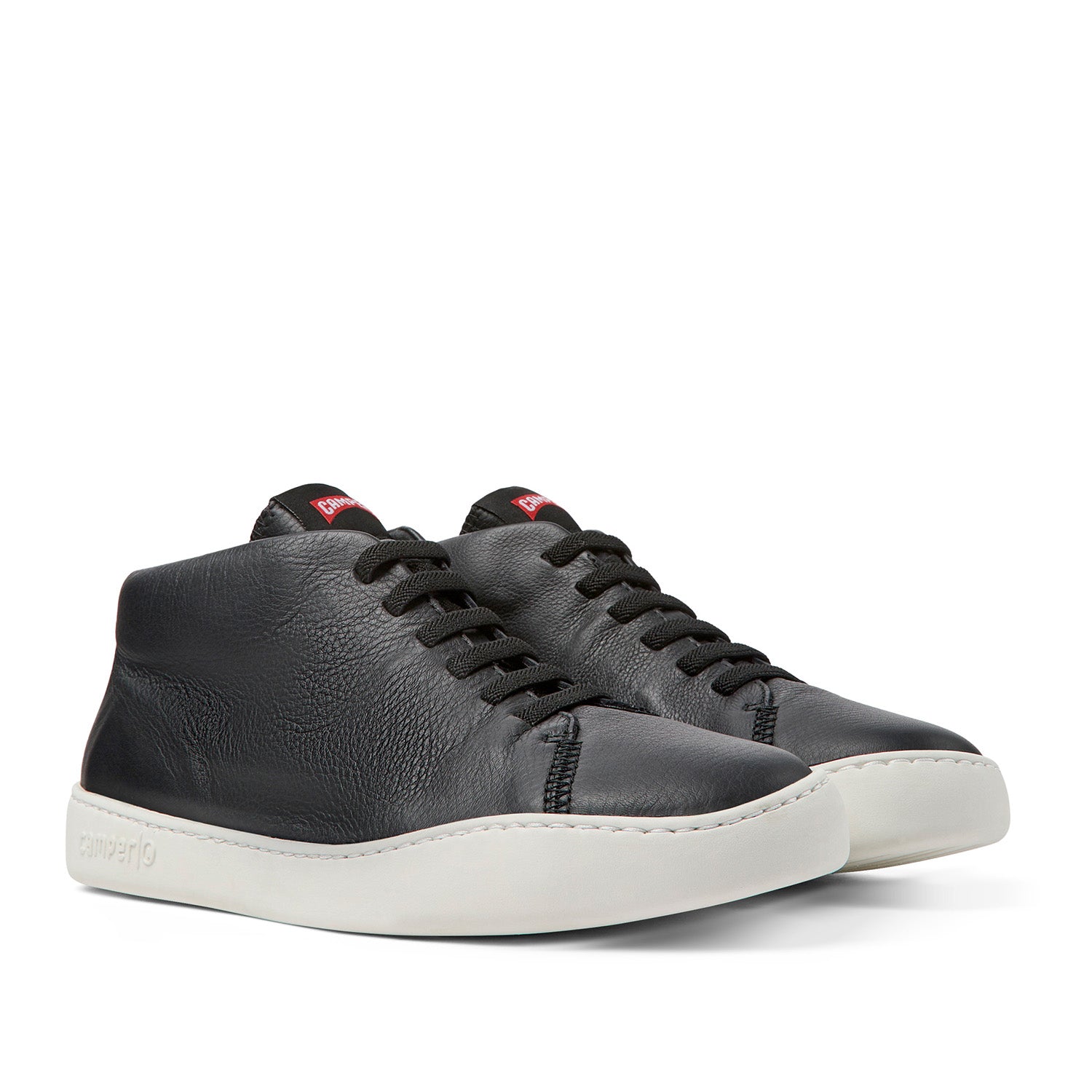 Camper Men's Peu Touring Sneakers - Black Casual Walking Shoes for Travel & Everyday Comfort