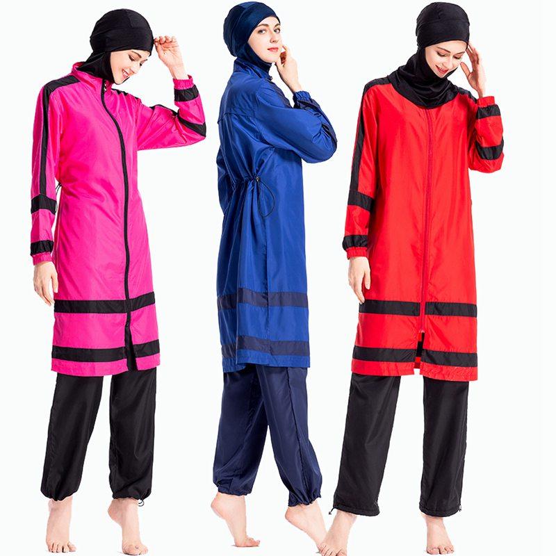 Islamic Muslim Women's Burkini Swimwear - Modest Full-Coverage Swimsuits for Ladies & Girls - Perfect for Beach, Pool & Water Sports