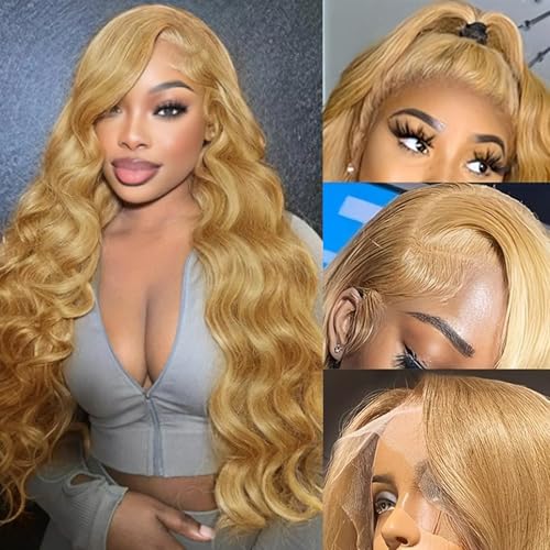 #13x4 HD Honey Blonde Lace Front Wig