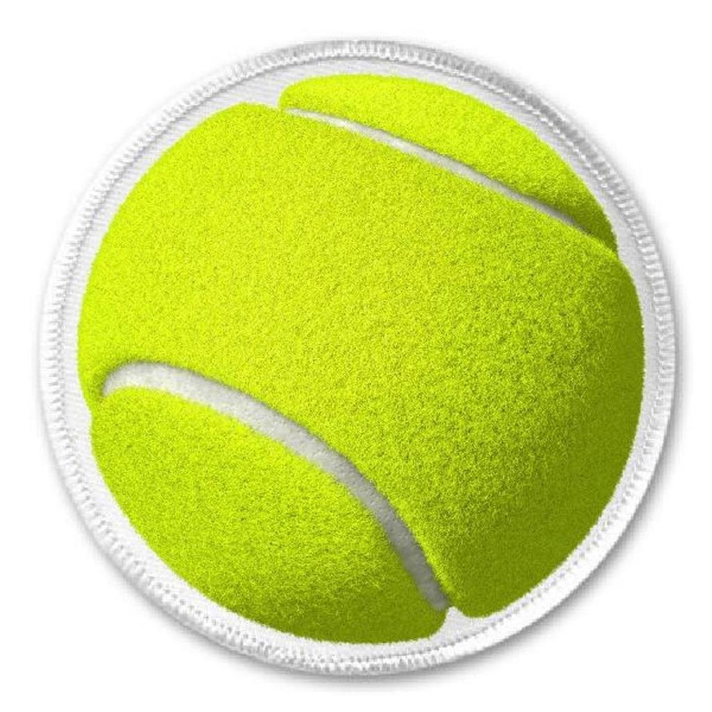 Tennis Ball Iron-On Patch - 3 Inch Sew On Emblem for Court, Coach & Player - Perfect for Uniforms, Bags & Sports Apparel Customization