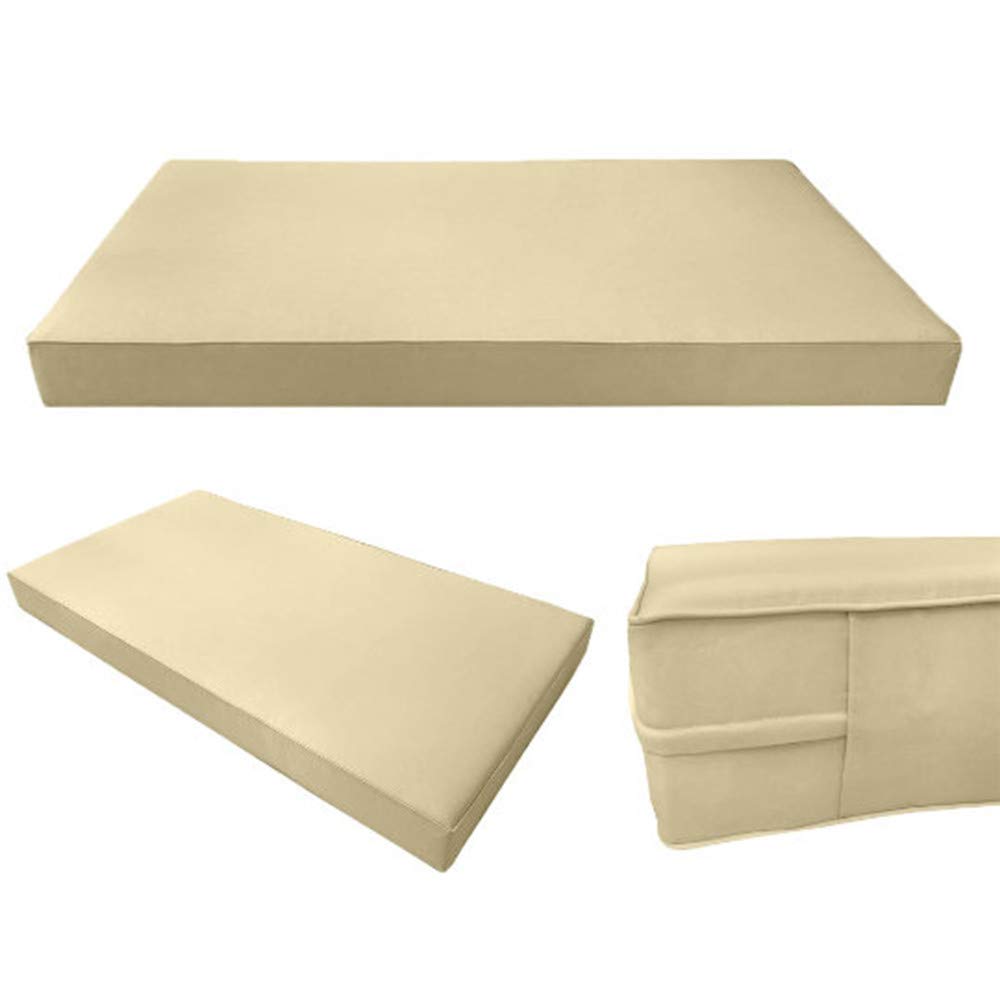 Prolinemax Style1 5-Piece Crib Size Outdoor Daybed Set with Mattress, Cushion & Bolster Pillow - Perfect for Patio, Garden, and Poolside Relaxation AD103