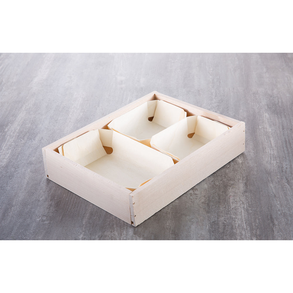 CHEVERNY Medium Wooden Gift Crate Case - 22ct Wooden Box (9.5