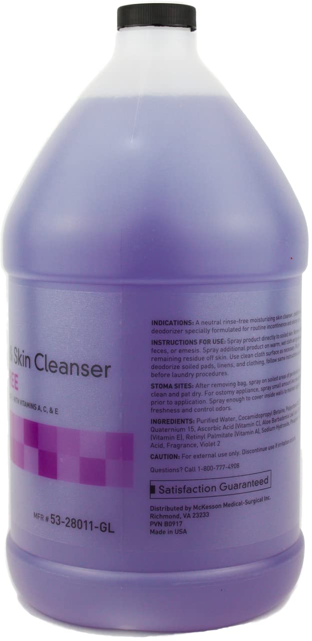 McKesson No-Rinse Peri Wash Cleanser 1 Gallon - for Postpartum & Incontinence Care