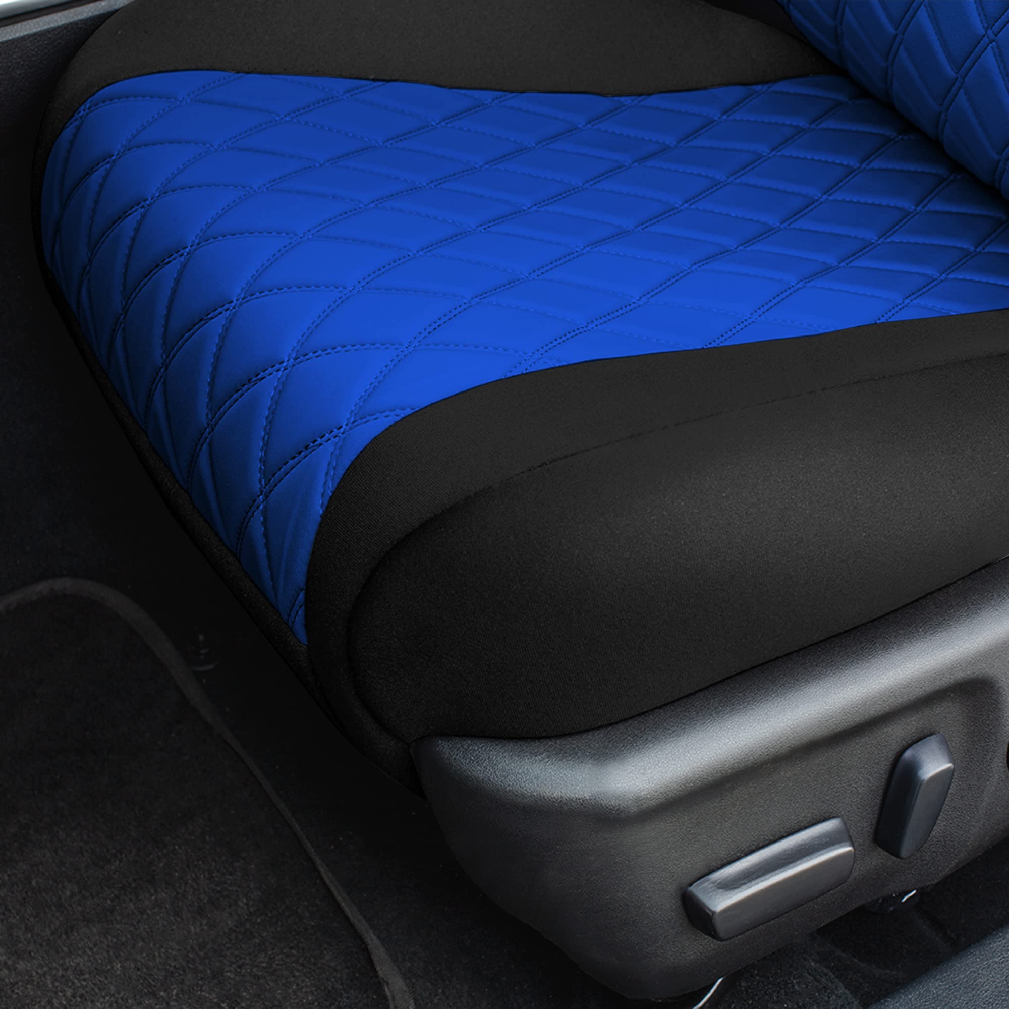 Custom Fit Neoprene Seat Covers for Toyota Camry LE/SE/XSE/XLE (2012-2017) - Waterproof Blue Car Seat Covers Full Set | Durable Interior Accessories for Road Trips & Daily Commute