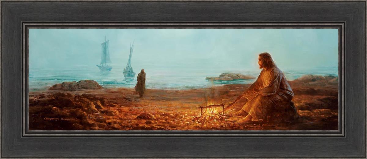 By The Shore By Yongsung Kim - Coastal Wall Art Print for Beach House Decor, Ocean Themed Living Room & Bedroom