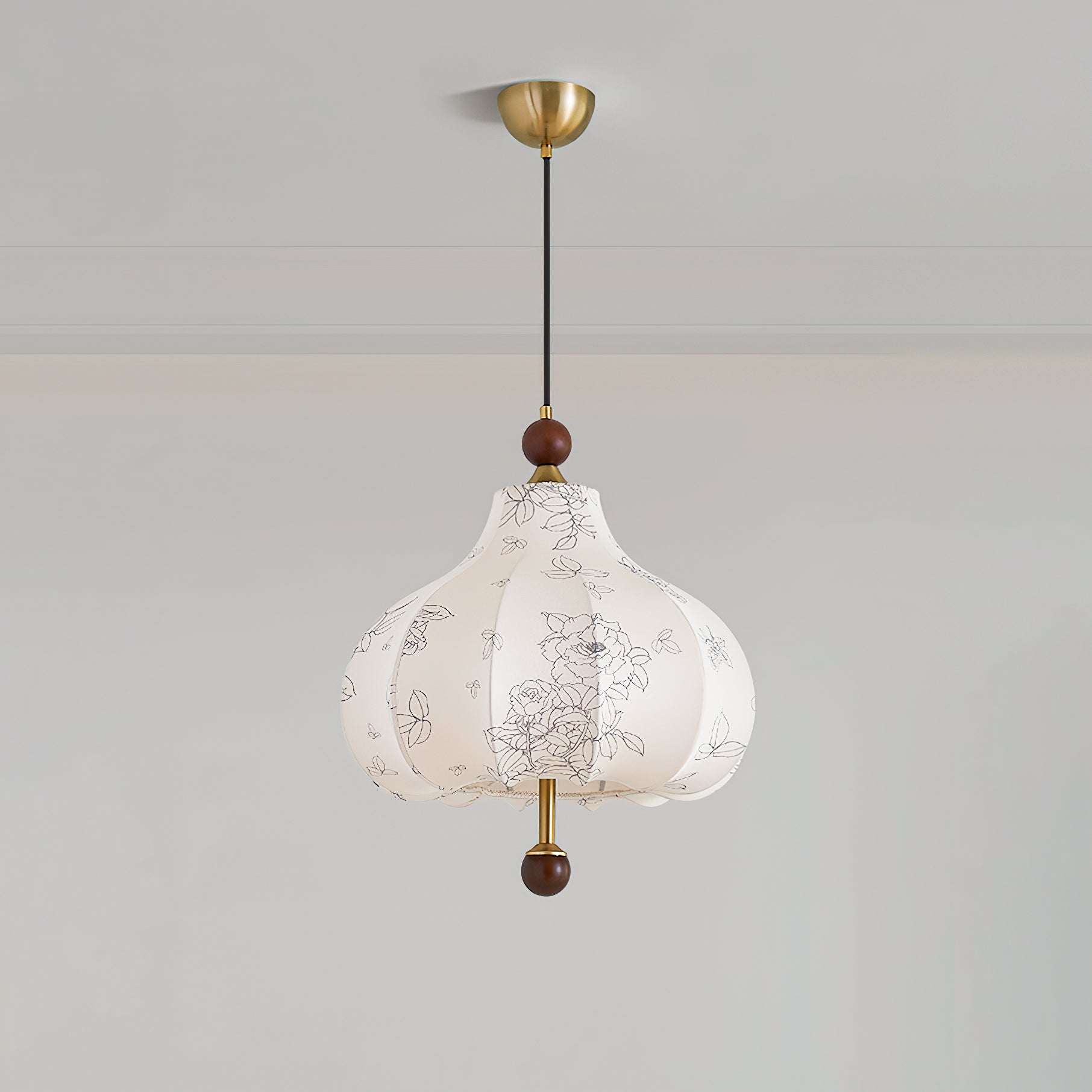 Stylish Chestnut Bloom Pendant Lamp - Modern Hanging Light Fixture for Dining Room, Kitchen Island & Bedroom Decor