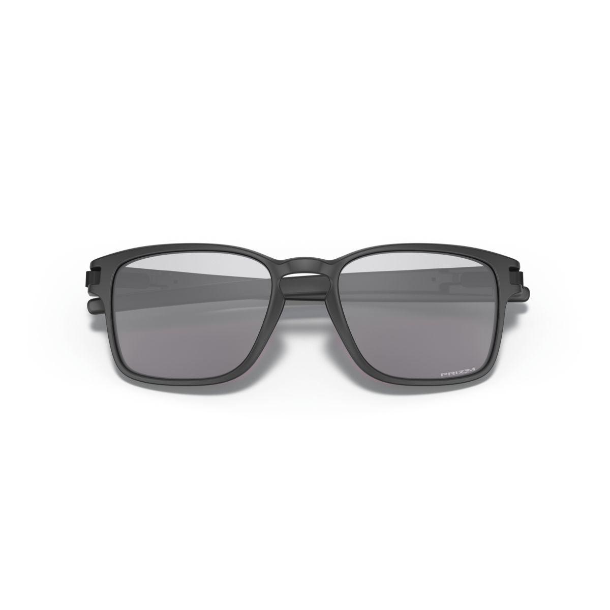 Oakley Latch Squared Sunglasses - Matte Black Frame with Prizm Grey Lenses - Low Bridge Fit (Model 0OO9358 935813) - Perfect for Running, Cycling & Outdoor Sports