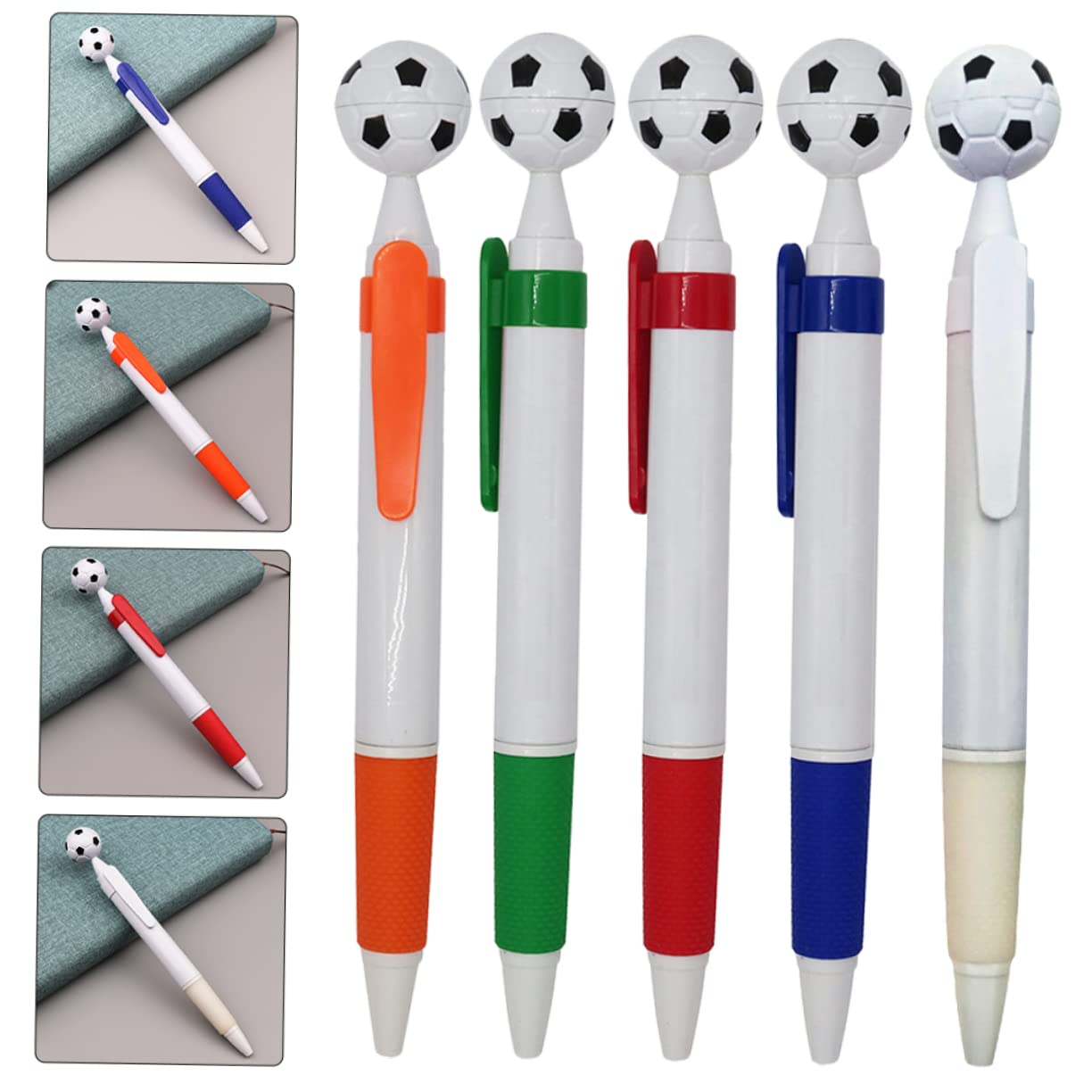 DIYEAH 30-Pack Soccer Ballpoint Pens - Bulk Football Themed Office Pens for Coworkers, Teachers & Students - Great for Gifts, School Supplies & Office Use