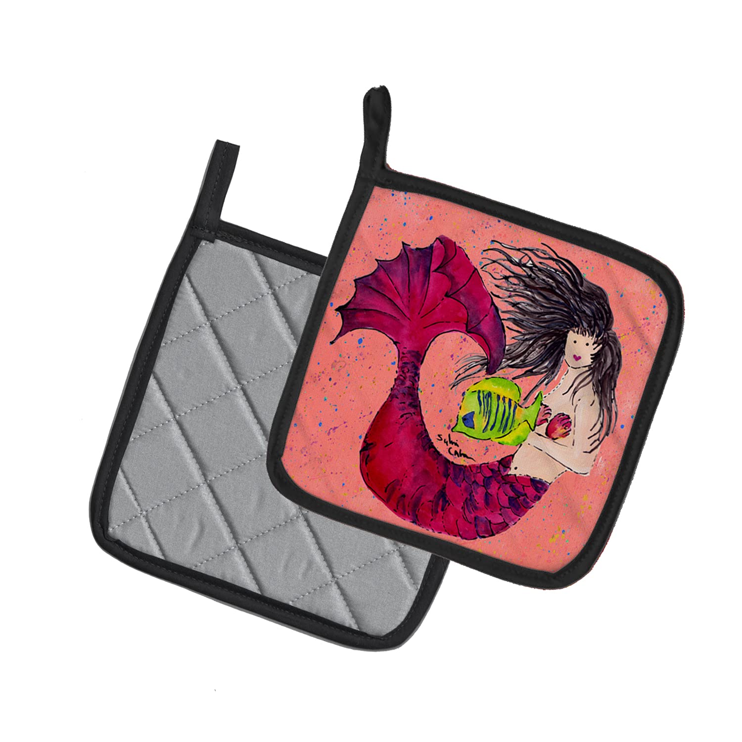 Heat Resistant Mermaid Pot Holders Set of 2 - 7.5