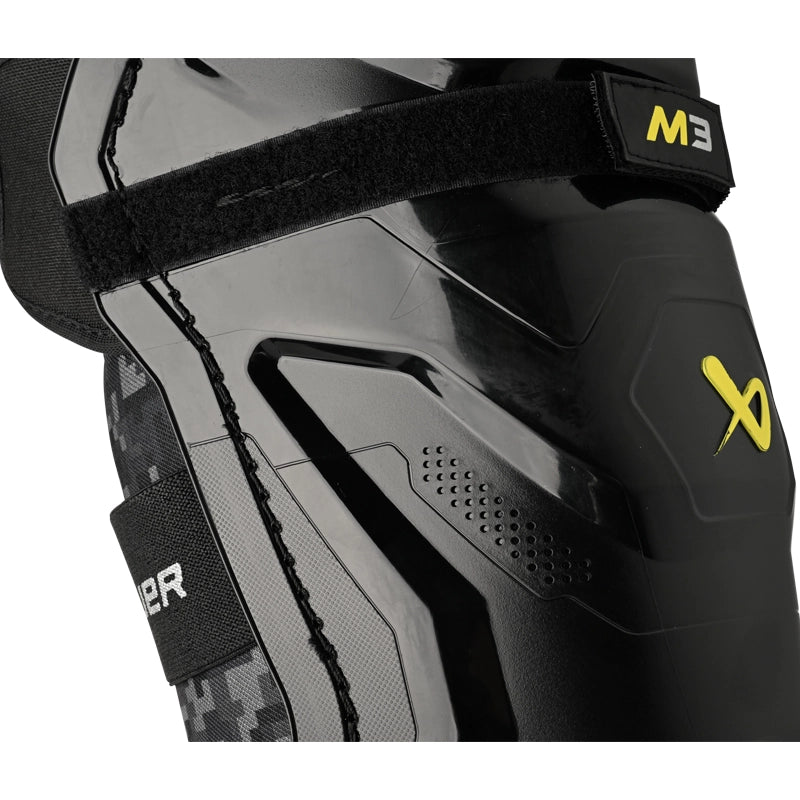 Bauer Supreme M3 Senior Hockey Shin Guards - Protective Gear for Ice Hockey Players - Perfect for Games, Practices & Training Sessions