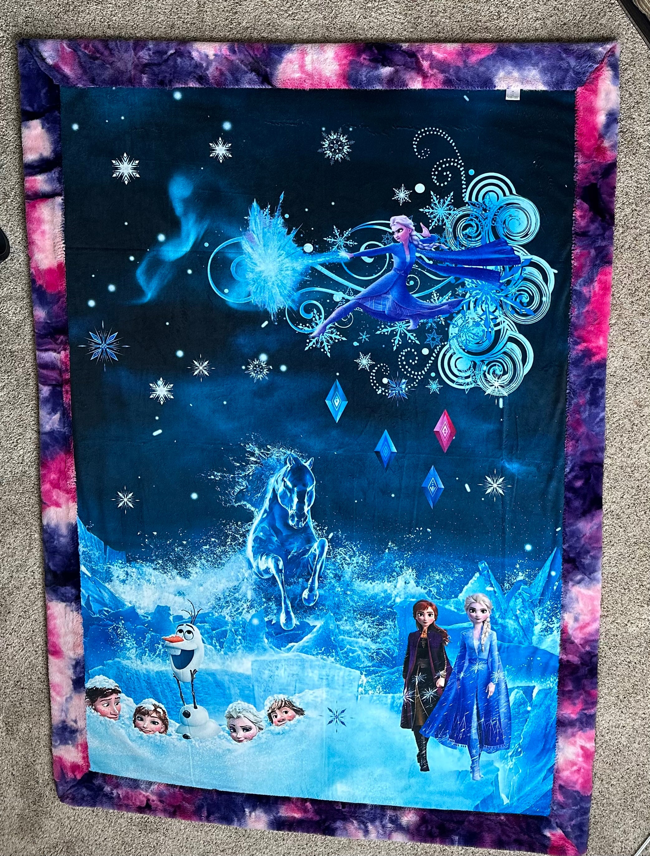 Soft Large Minky Blanket with Colorful Backing - Cozy Winter Throw for Kids & Adults - Perfect for Snowman Building, Movie Nights, and Bedroom Decor