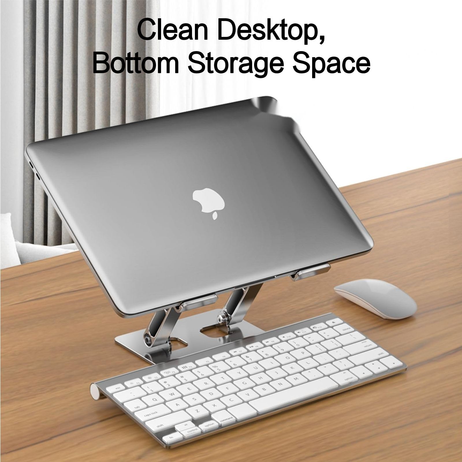 Ergonomic Adjustable Laptop Stand for Desk - Foldable & 360° Rotating Computer Stand Holder for MacBook Air Pro, 10-17.3 Inch Laptops | Perfect for Home Office, Gaming & Workspace Setup