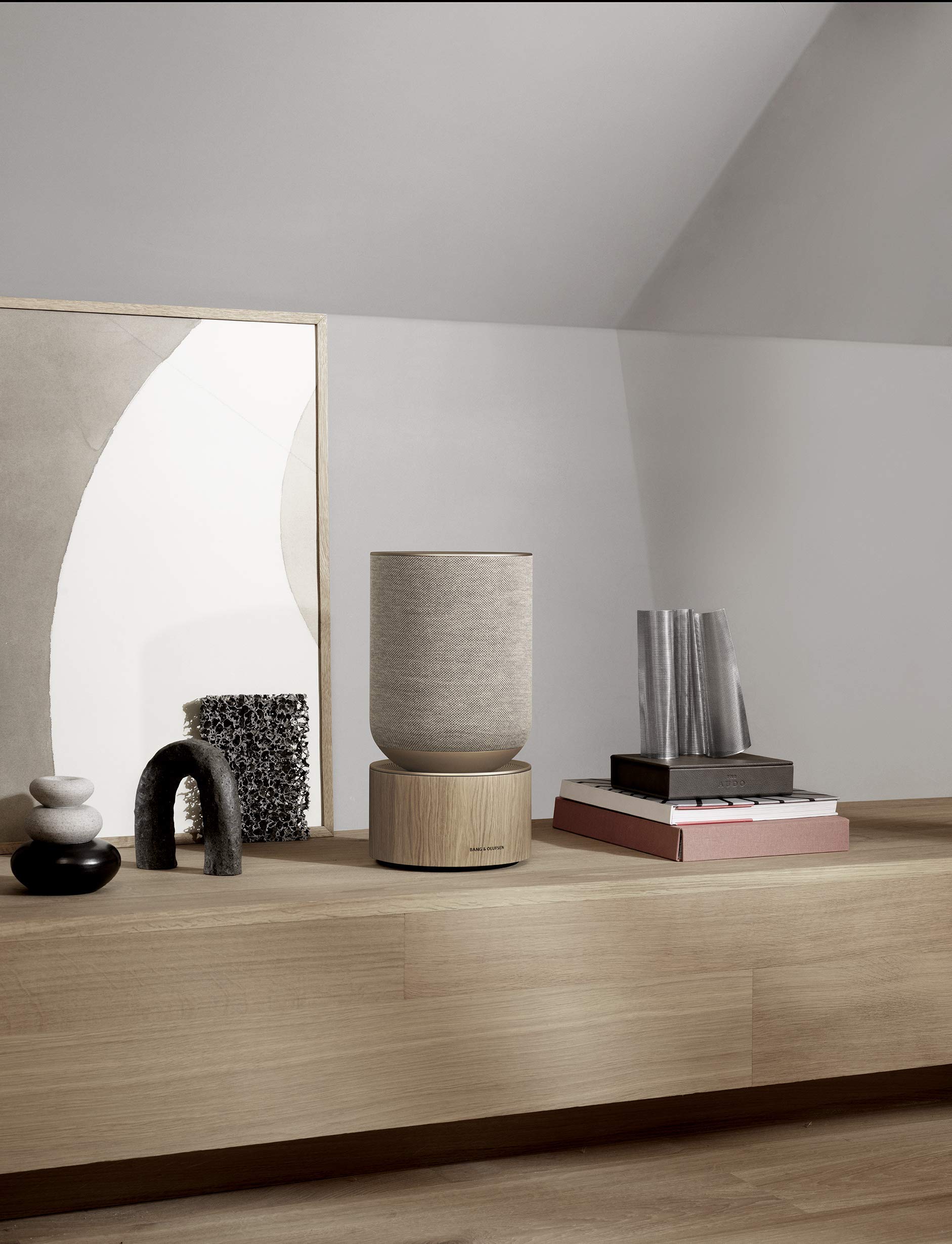 Bang & Olufsen Beosound Balance Wireless Multiroom Speaker - Premium Natural Oak Wood Design for Home Audio | Perfect for Living Room, Bedroom & Office Entertainment