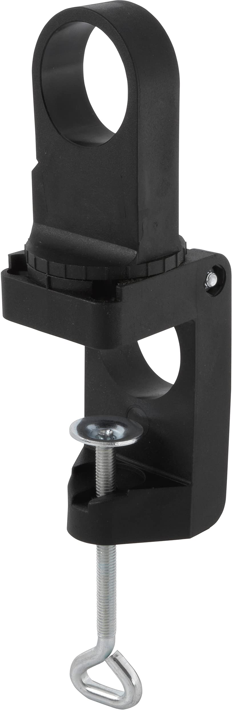 Wolfcraft Universal Drill Clamp - Rotatable Plastic Clamping Tool for Power Drills, Milling & Grinding Motors | Horizontal & Vertical Positioning | Perfect for Woodworking, Metalworking & DIY Projects