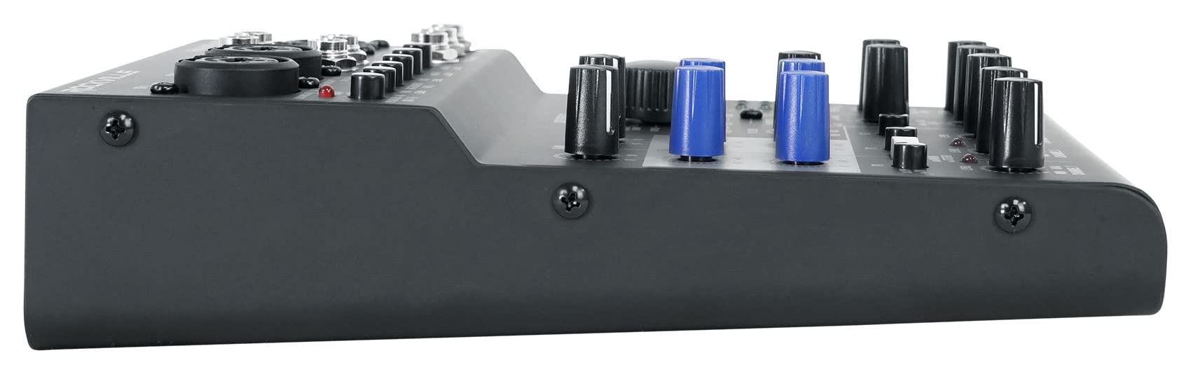 Rockville ROCKMIX 6FX 6-Channel USB Audio Mixer with Built-In Effects, Recording Interface & Headphone Output - Perfect for Podcasting, Live Streaming & Home Studio Recording