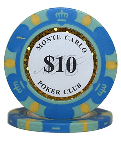 Premium MRC POKER Chips 600 pcs - Monte Carlo Style Casino Poker Set with Acrylic Storage Case - Perfect for Home Games, Poker Nights & Casino-Themed Parties