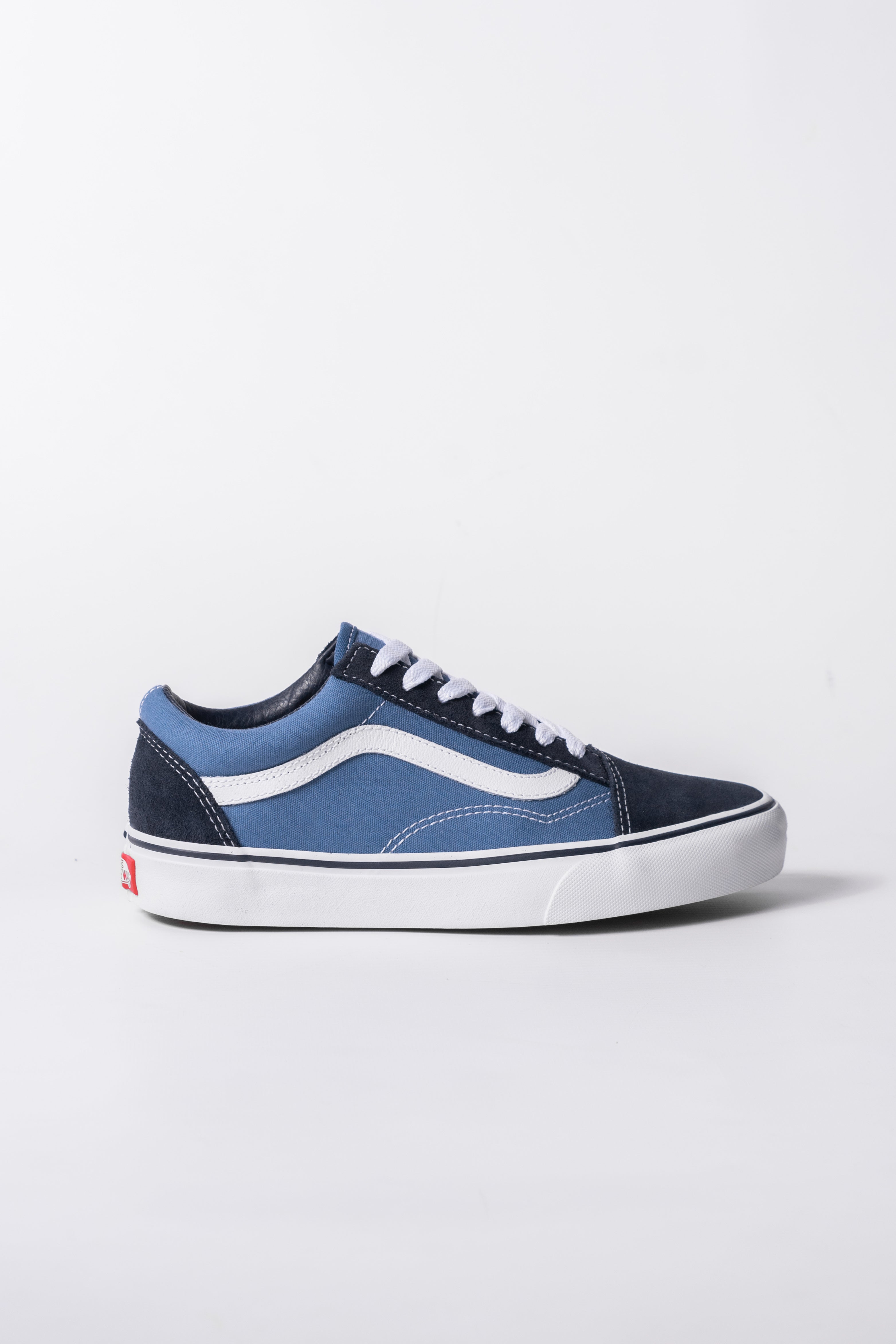 Vans Old Skool Classic Skate Shoes - Navy Blue Canvas Sneakers for Men & Women | Casual Streetwear, Skateboarding & Everyday Fashion