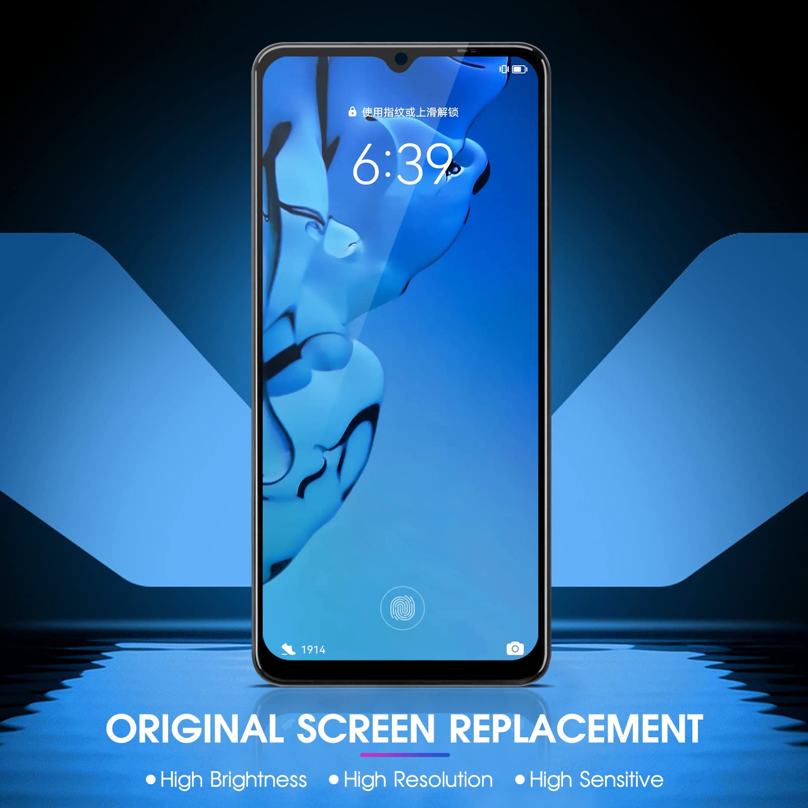 Original Samsung A12 Screen Replacement - LCD Display with Frame & Digitizer for SM-A125U/A125F/A125M/DS - Touch Screen Assembly Repair Part - Perfect for DIY Phone Fixes & Screen Damage Replacement