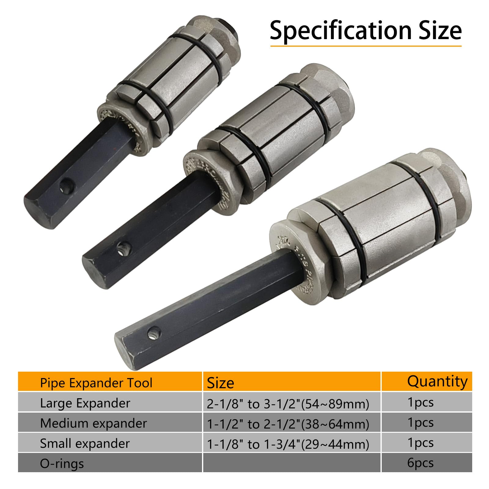 3PCS Car Tail Pipe Expander Tool Kit (1-1/8
