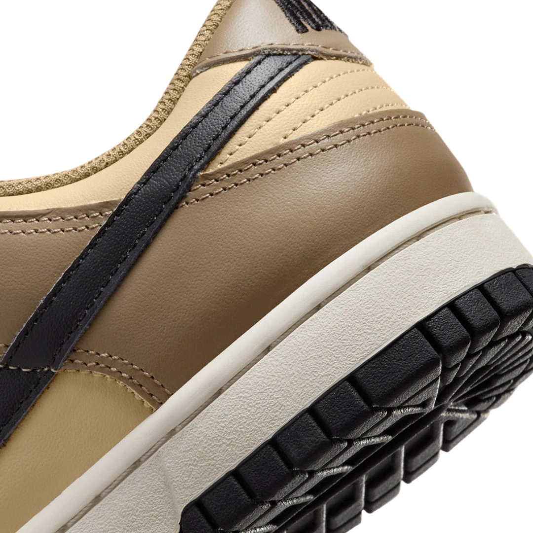 Nike Women's Dunk Low Sneakers - Dark Driftwood/Black/Sail Colorway | Casual Streetwear Shoes for Women | Perfect for Everyday Wear, Gym & Urban Fashion