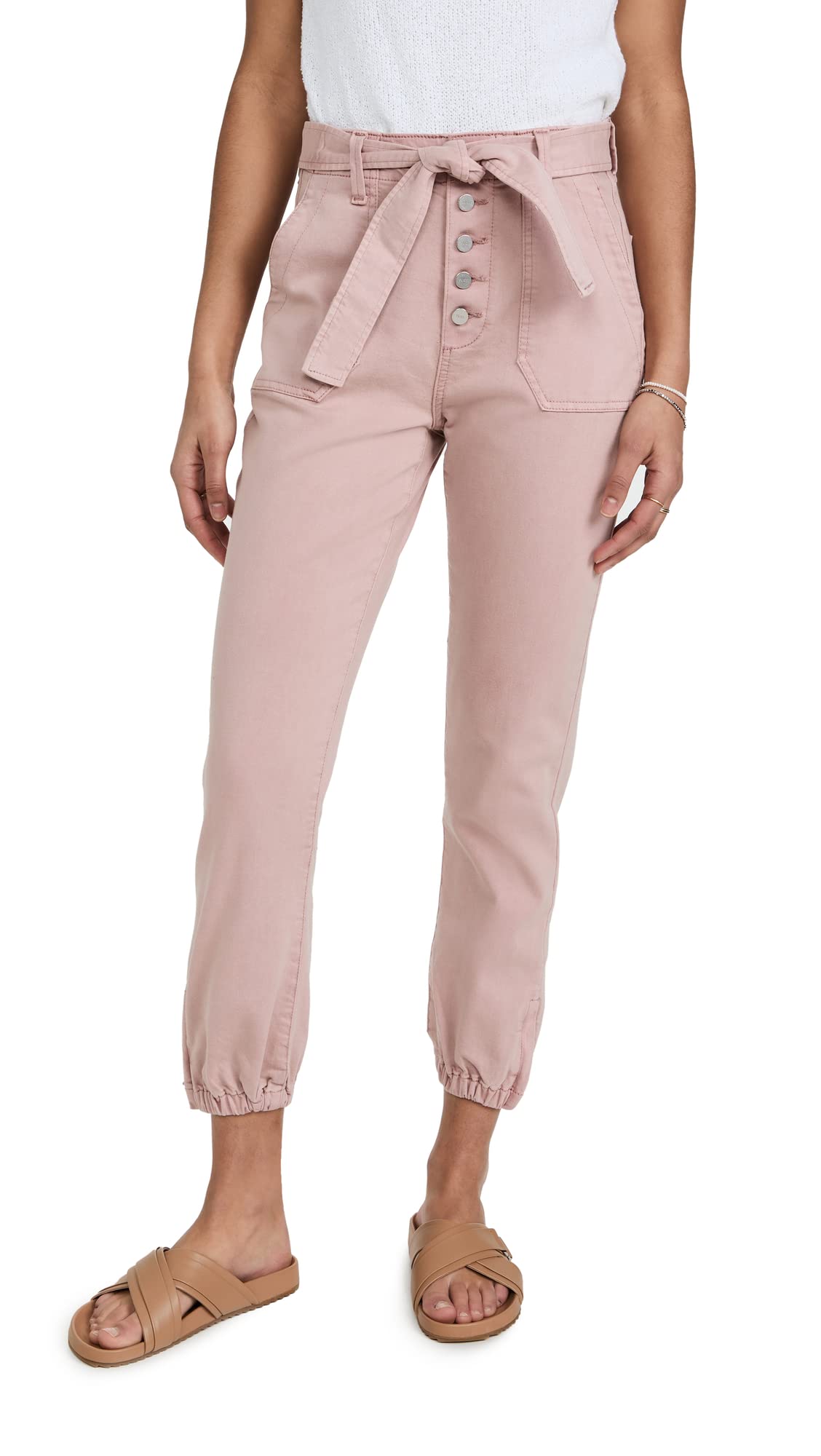 PAIGE Women's High Rise Mayslie Pants - Slim Fit Stretch Denim Jeans for Work & Casual Wear | Comfortable & Stylish Everyday Pants for Office, Travel & Date Night