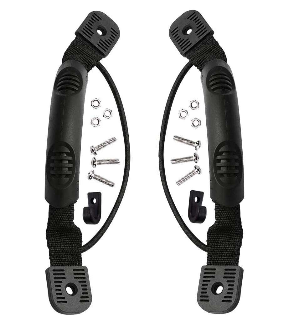 **MOPHOEXII 2 or 4 Pack Heavy Duty Kayak Carry Handles – Side Mount Replacement Handles with Plastic Buckle & Paddle Holders – Perfect for Kayaking, Canoeing, and Water Sports**