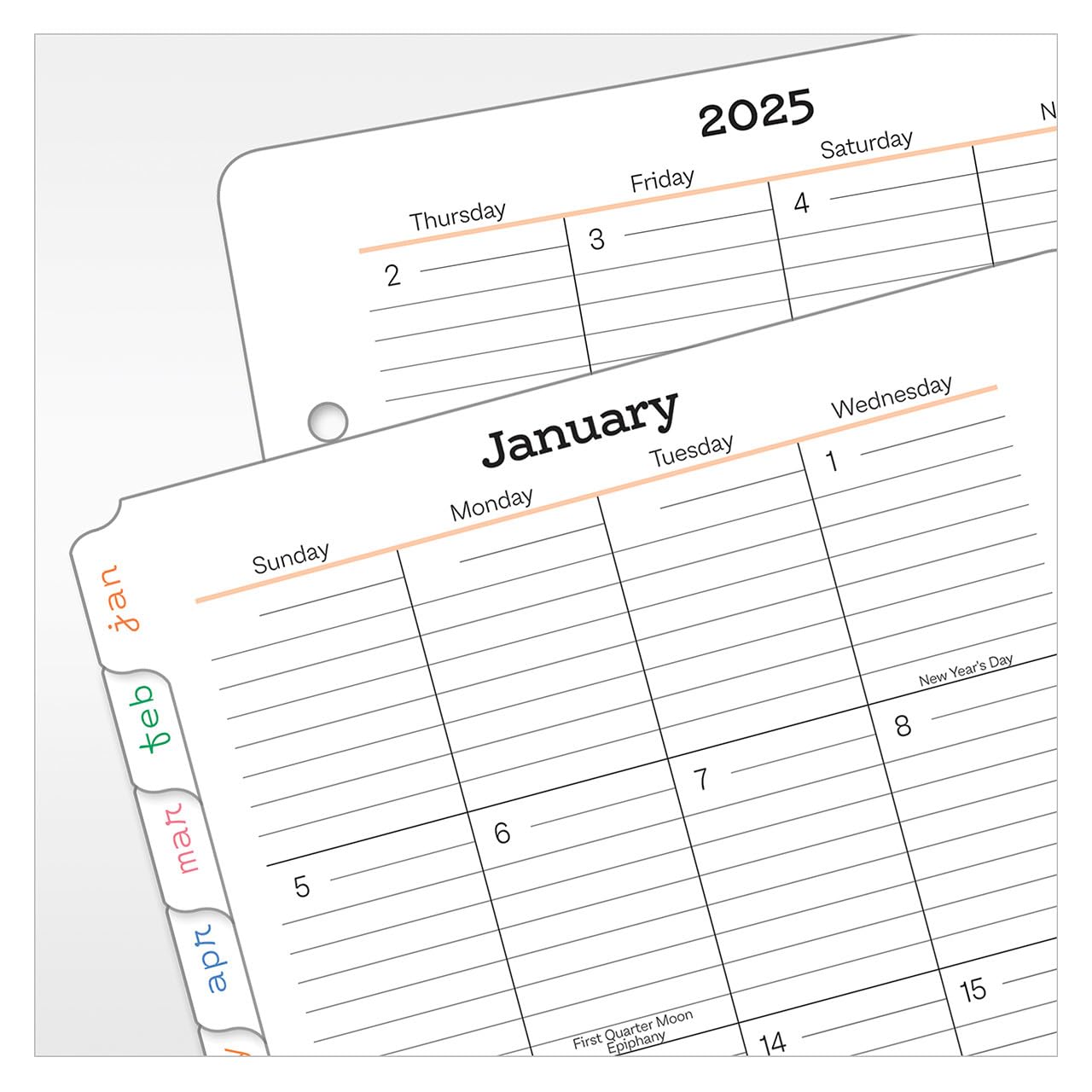 FranklinCovey Her Point of View Two Page Per Day Ring-Bound Planner - Classic Style (Jan 2025 - Dec 2025) | Daily Organizer for Women, Productivity Planner for Work & Life Balance | Perfect for Goal Setting, Time Management & Personal Growth