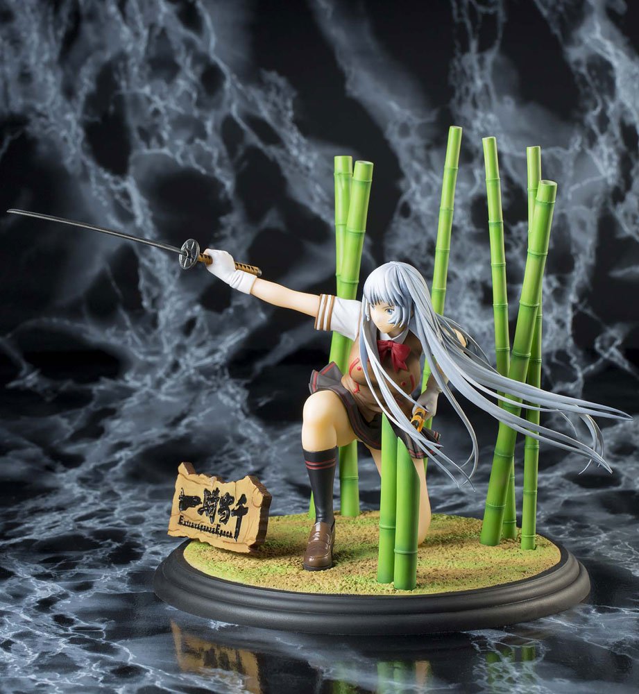 Ikki Tousen Choun Shiryu 18 Scale PVC Anime Figure - Collectible Japanese Manga Character Statue for Display & Home Decor