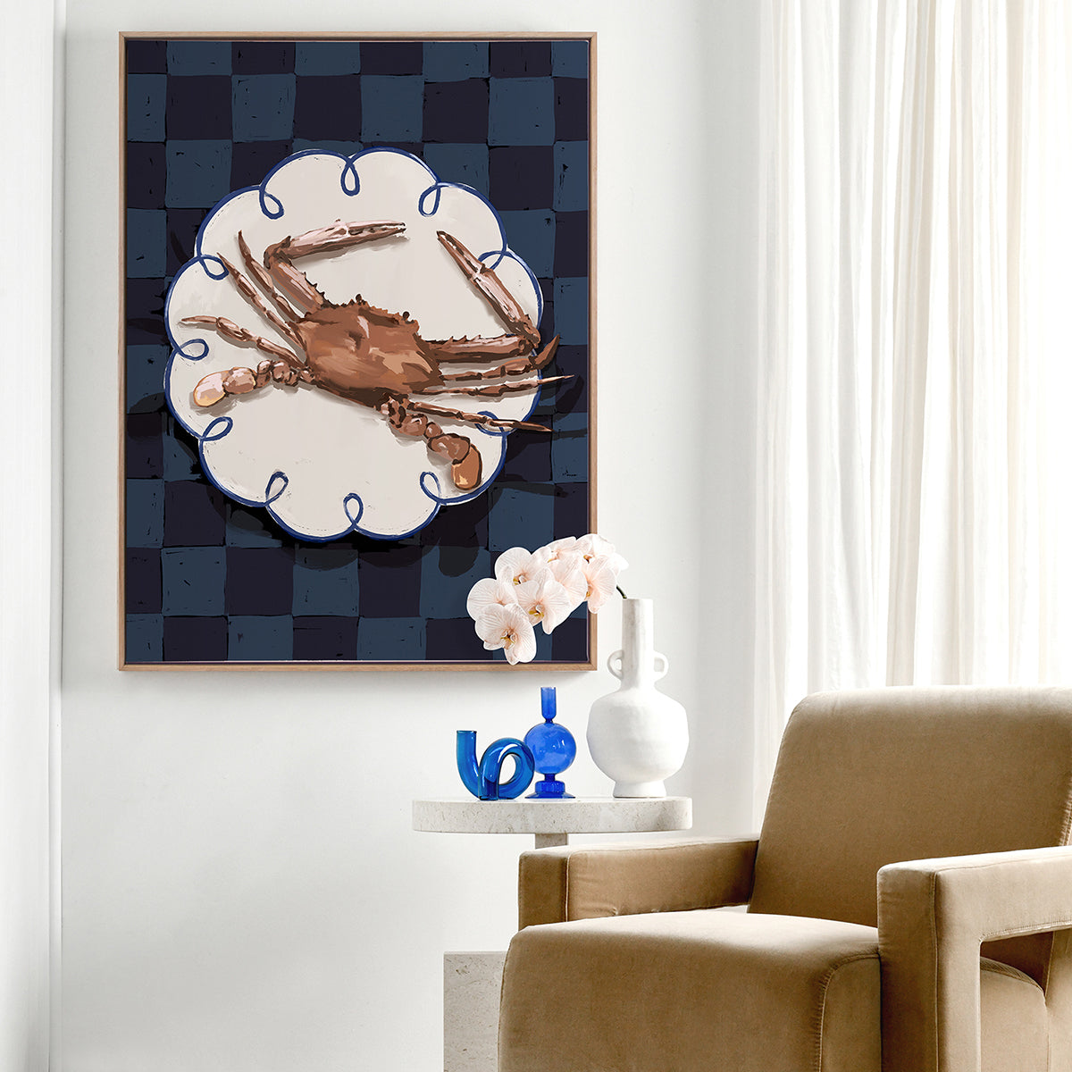 Crustacean Deep Portrait Art Print - Stunning Marine Life Wall Decor for Living Room, Office & Coastal Home Decor