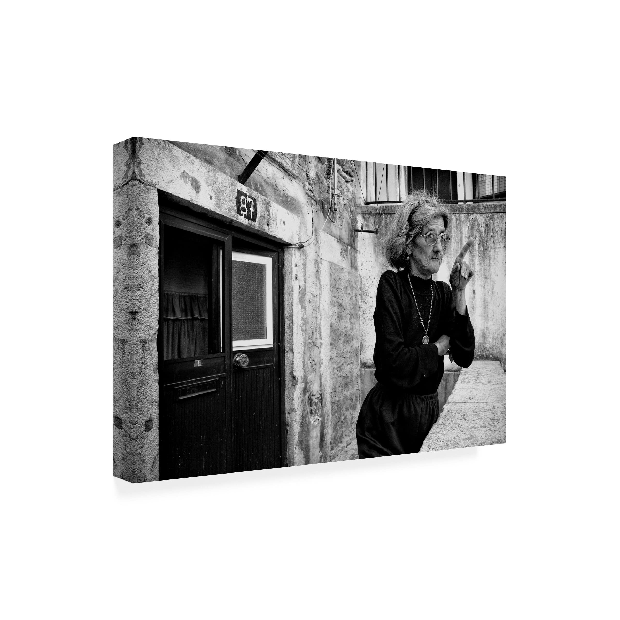 Trademark Fine Art 'The Warning' Canvas Wall Art by Fernando Alves - Modern Home Decor for Living Room, Bedroom & Office