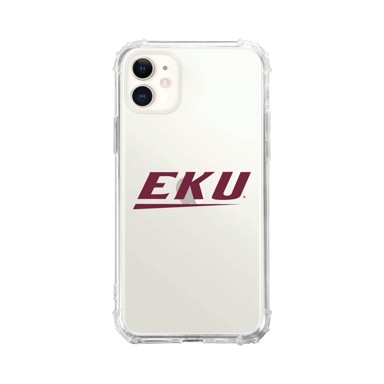 OTM Essentials Rugged Phone Case for iPhone 13 Pro - Shockproof Protective Cover with Reinforced Edges | Eastern Kentucky University EKU Alumni Gift | Classic White Design for Daily Use & Outdoor Activities
