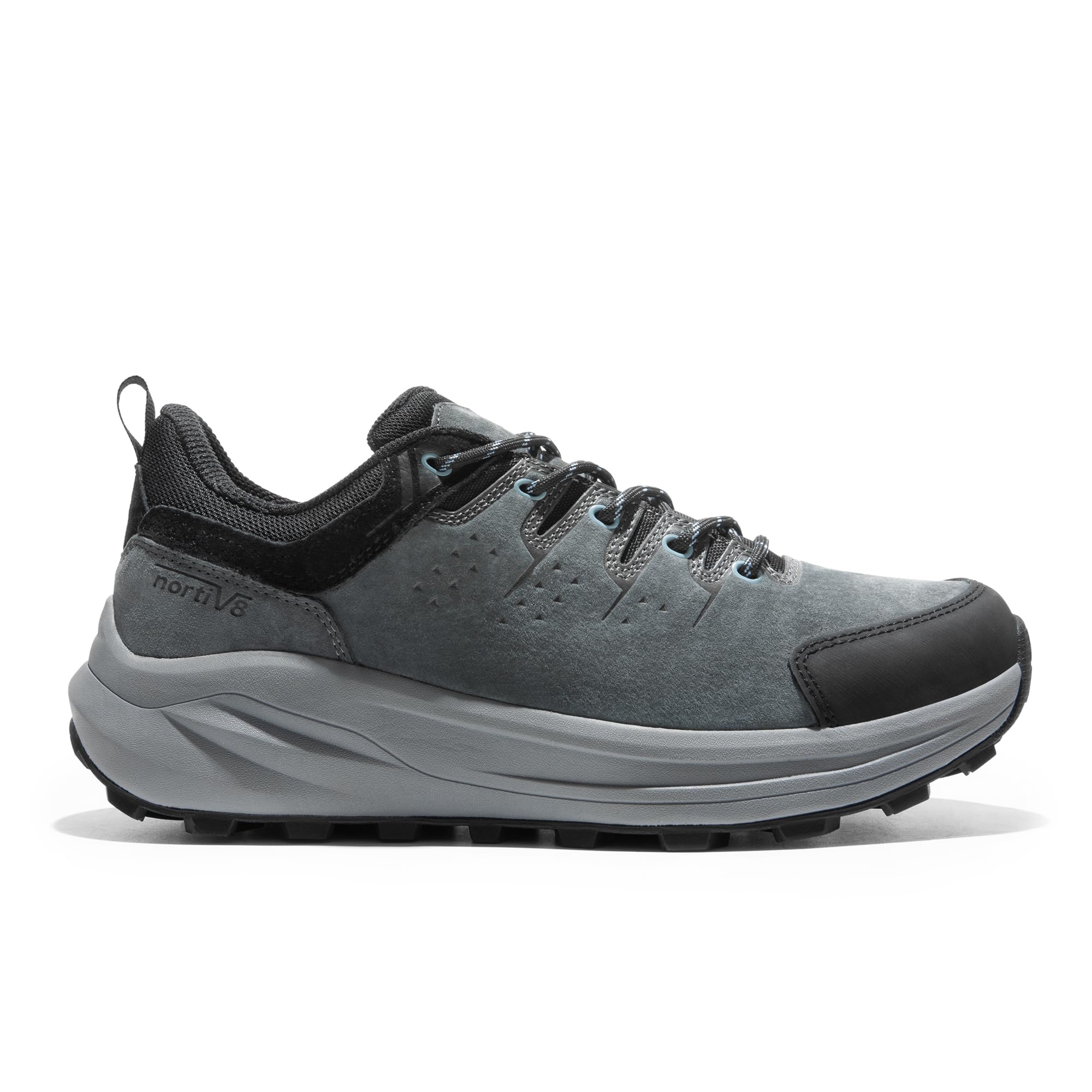 NORTIV 8 Men's Hiking Shoes - Lightweight Breathable Trekking & Trail Running Shoes - Non-Slip Outdoor Hiking Boots for Men - Perfect for Mountain Climbing, Camping and Daily Wear