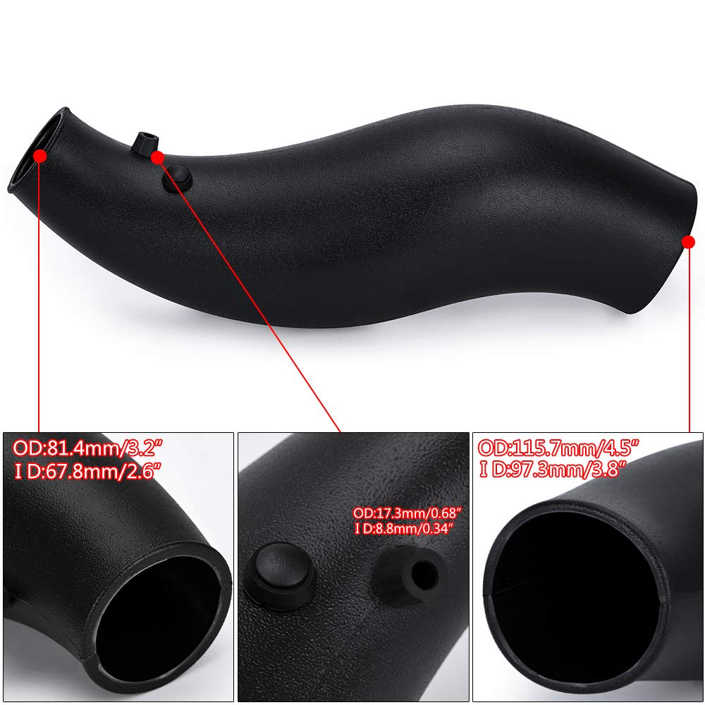 PTNHZ Plastic Air Intake Pipe Compatible with Honda Civic 1992-2000 EK EG Models - High Performance Replacement Part with Air Filter for Enhanced Engine Airflow & Fuel Efficiency
