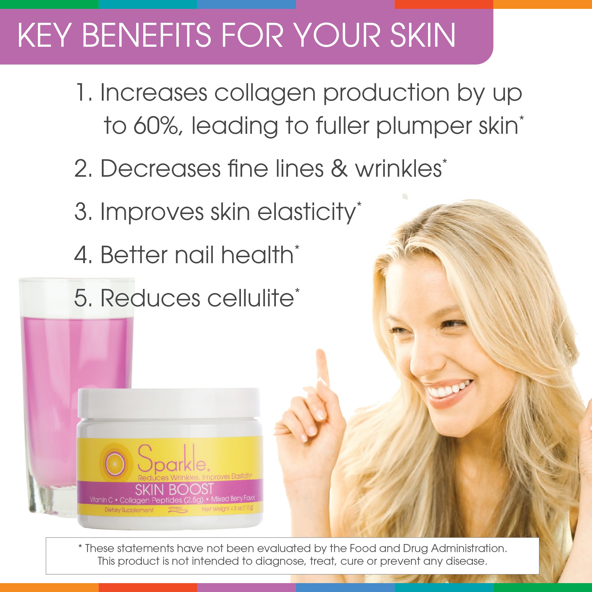 Hydrolyzed Collagen Powder with Verisol & Vitamin C - Mixed Berry Flavor | 50 Servings | Paleo, Non-GMO, Gluten Free Beauty Supplement for Skin Hydration & Elasticity | Perfect for Smoothies, Shakes & Post-Workout Recovery